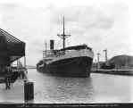 French ship transiting Canal 1915